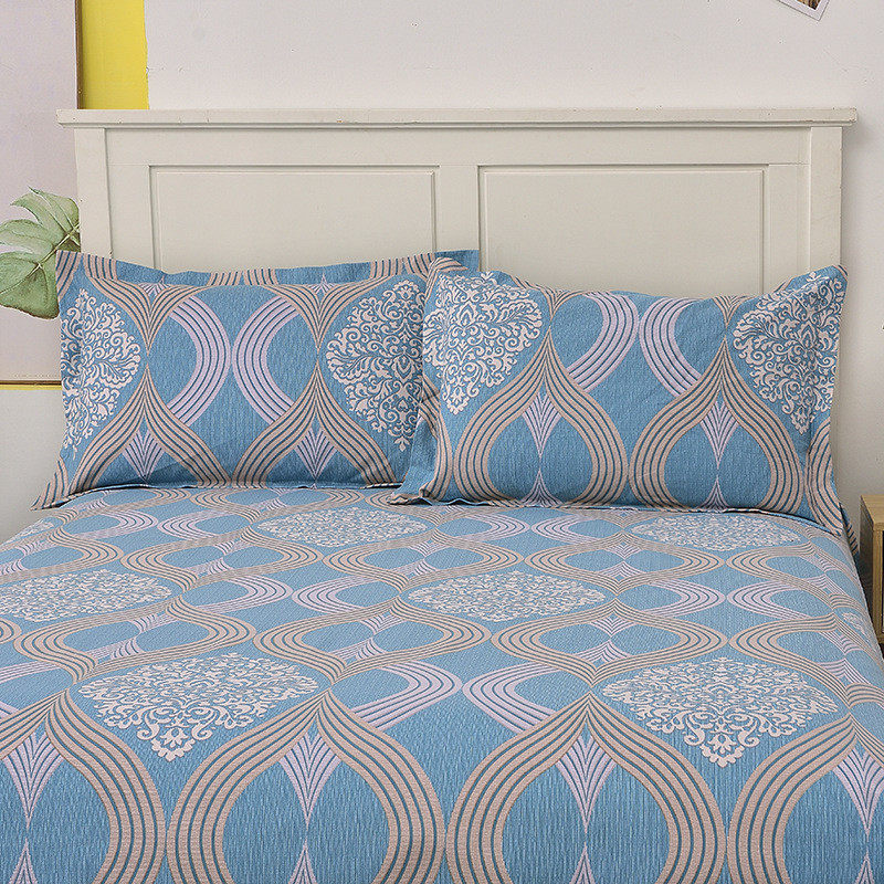 06ym加厚防皱棉麻老式粗布床单单件不起球国民炕单三件套可