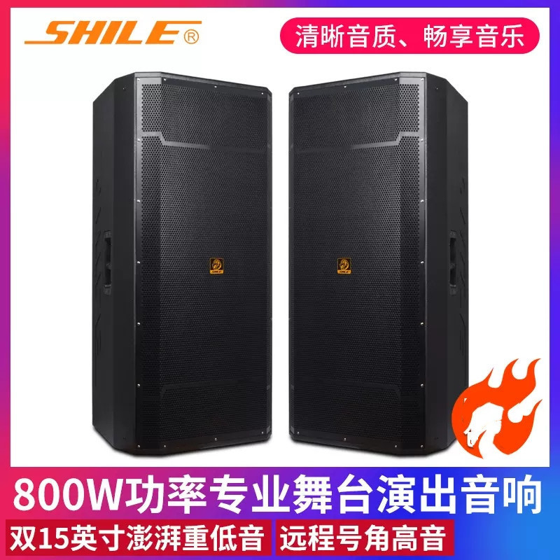 狮乐 BM-25 专业双15英寸舞台音箱大型房婚庆活动演出大功率音响
