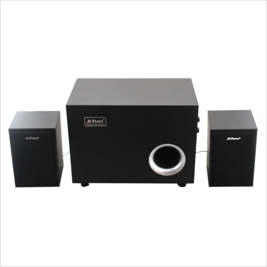 JT2988木质小音箱2.1重低音炮 笔记本台式电脑USB多媒体音响