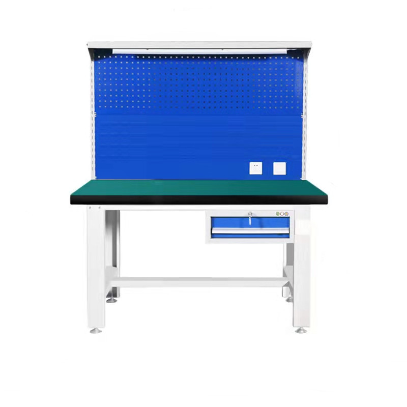防静电工作工厂车间流水线操作台带挂板抽屉电子维修打包台实验桌