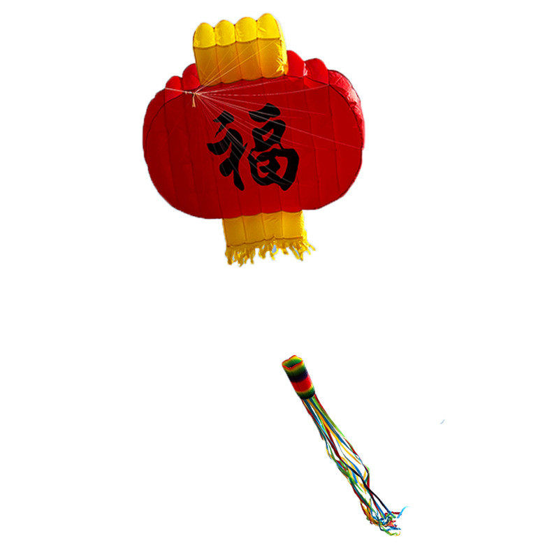 荔华新款福星高照软体风筝立体无骨架气囊大型成人易专用好飞大人
