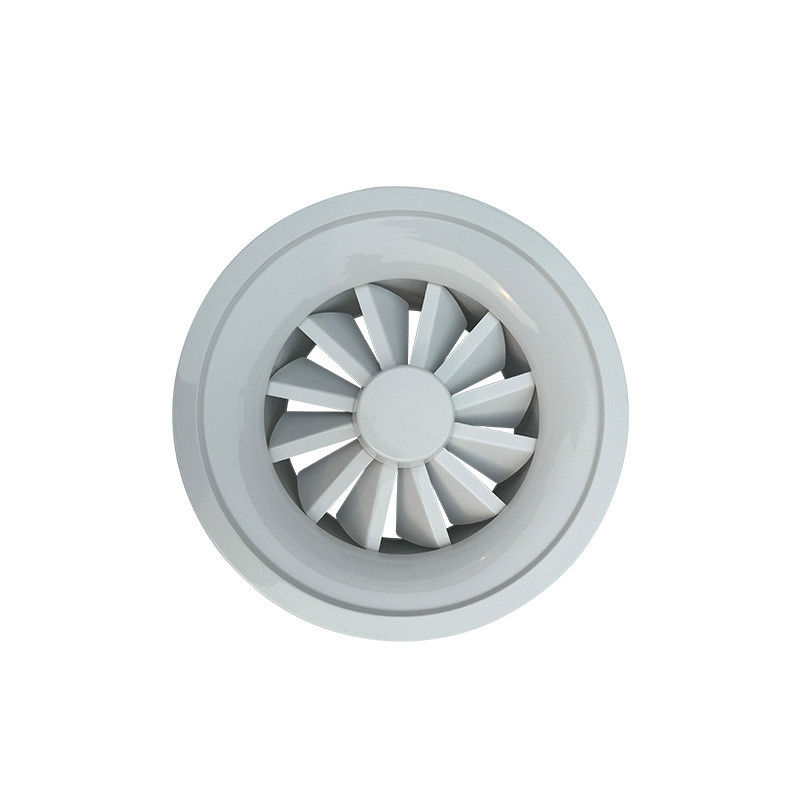 旋流旋流风口可调式铝合金旋流风口abs金光温控电动旋流风口