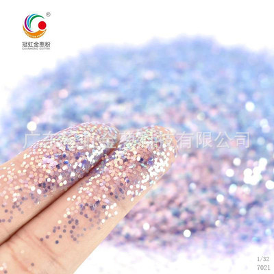2020闪粉新款美甲散粉亮片璀璨七彩金紫色六角金葱粉亮晶晶年批发