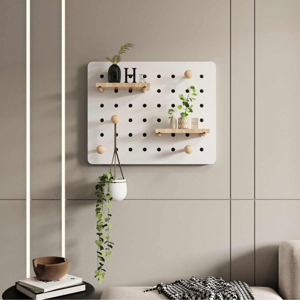 电表箱遮挡箱装饰画洞洞板配电箱北欧风创意挂件免打孔强电箱遮盖