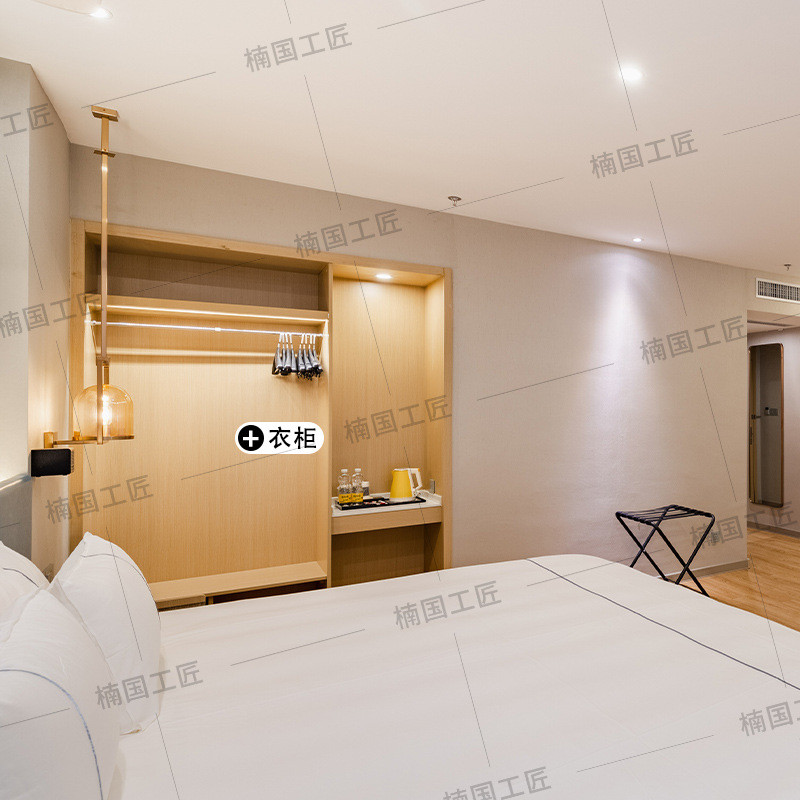 宾馆酒店家具定制白玉兰标间床全套专用板式床箱软包床头翻新设