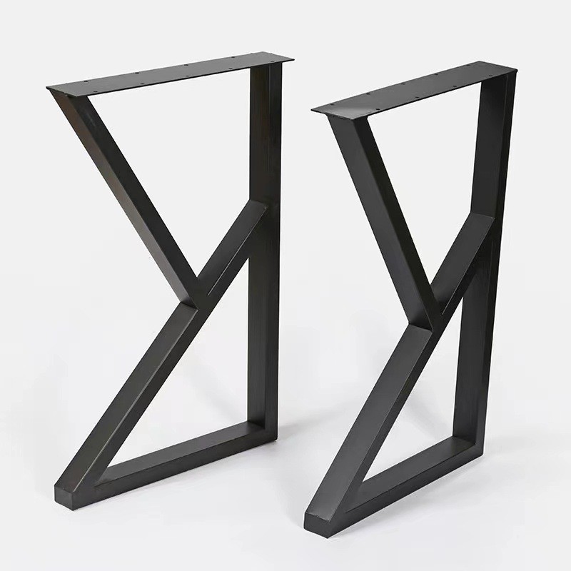 办公桌脚金属桌腿吧台支架铁艺桌腿木板书桌支撑铁架子简约咖啡桌