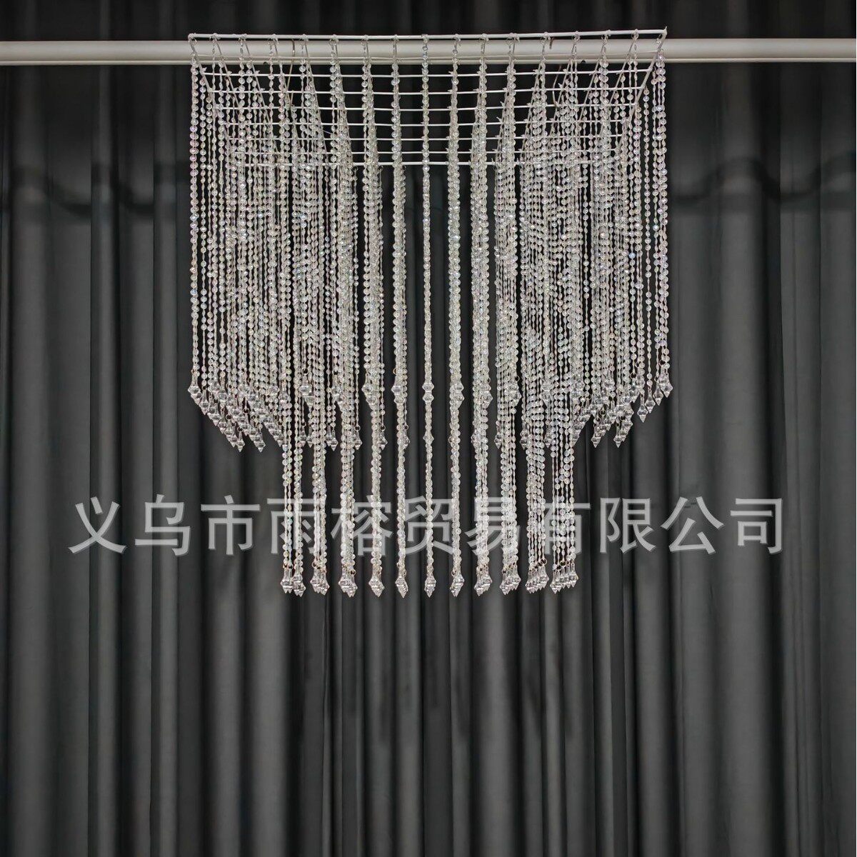 雨榕发光珠链珠帘吊帘挂帘悬挂场景亚克力装饰婚庆婚礼道具吊顶