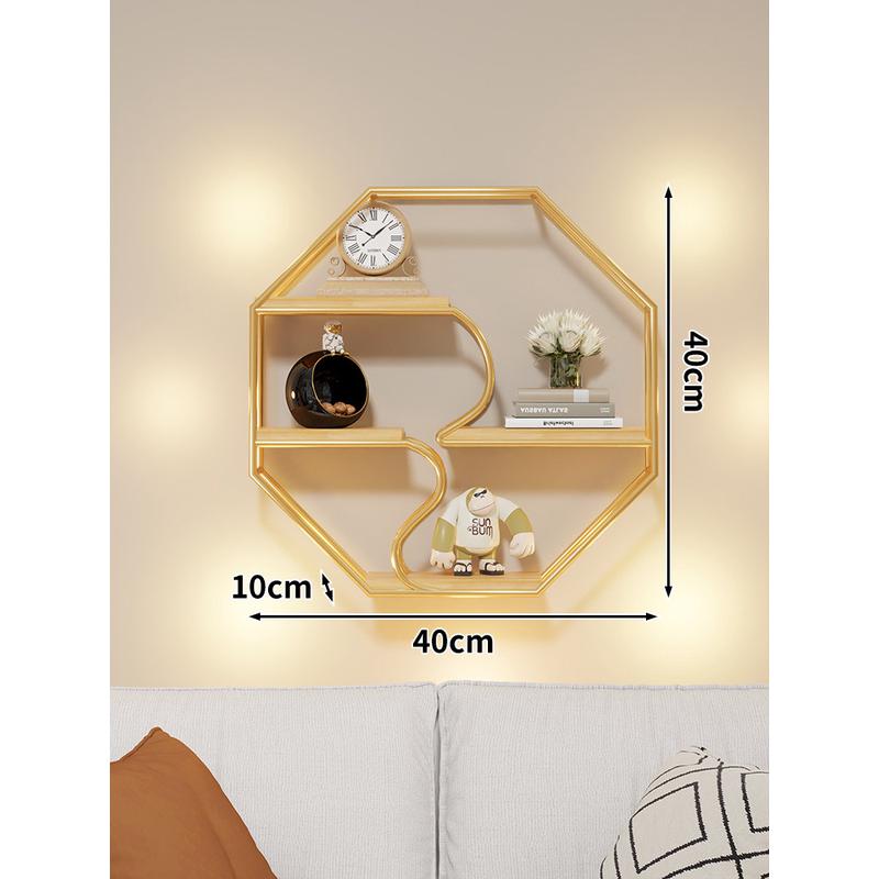 2eie墙面装饰品免打孔客厅壁挂沙发背景壁饰收纳置物架墙上轻奢挂