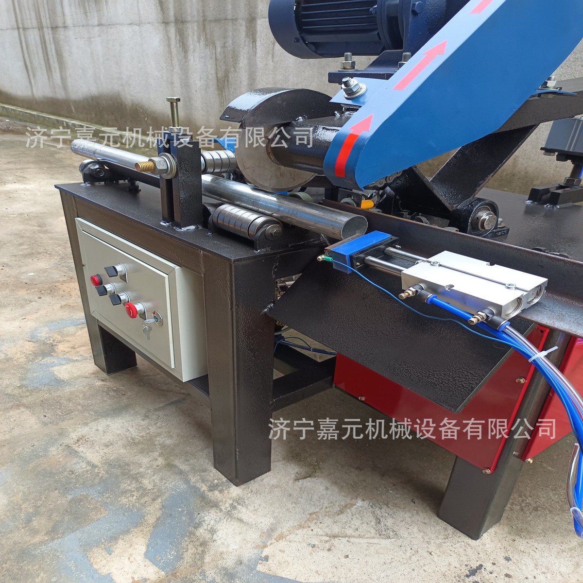 自动圆管切管机无毛刺全自动切送料管器气动滚刀不锈钢管切割机