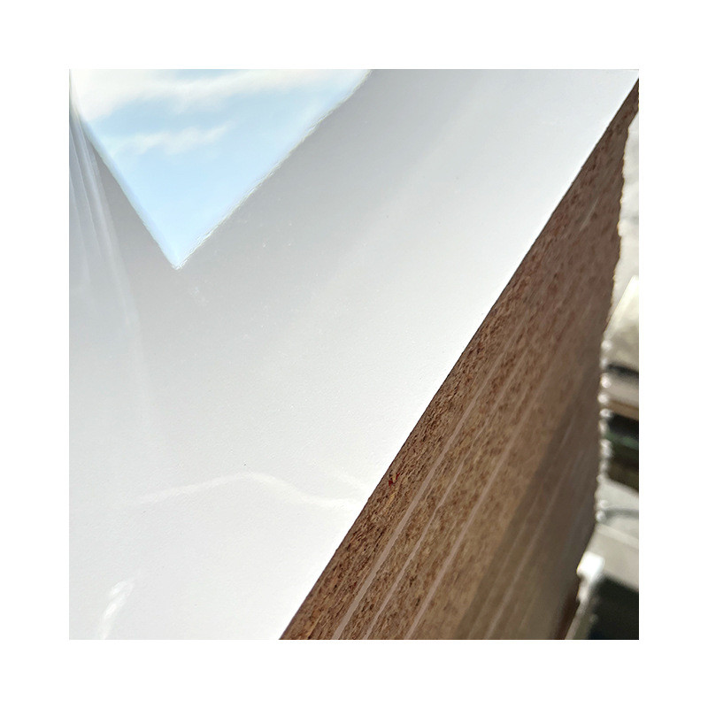 免漆水晶镜面高光镜面瓷板柜门衣柜欧松密度板白色钛高光钛瓷板