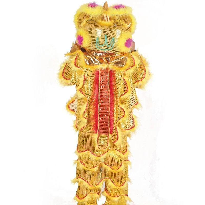 儿童舞狮单人小南狮子北醒狮舞龙舞狮道具狮头舞狮道具绣球服装