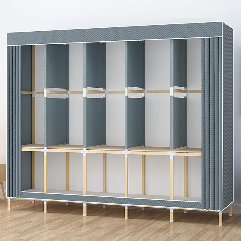 二手家具旧货市场闲鱼捡漏咸鱼布艺衣柜实木柜出租房组装布艺