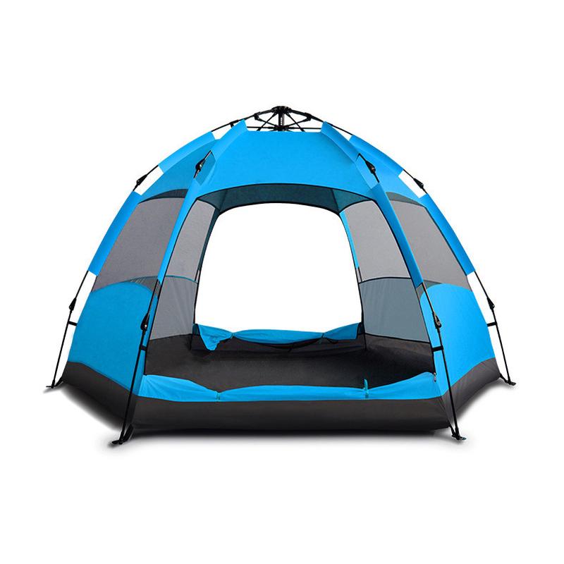 野营帐篷帐篷旅游帐篷六角户外帐篷全自动帐篷