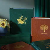 皮质家庭相册本大容量插页式 纪念册5678寸