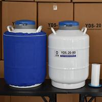 眾盼鑫20升80mm口徑鋁合金液氮罐yds系列畜牧凍精液氮低溫容器