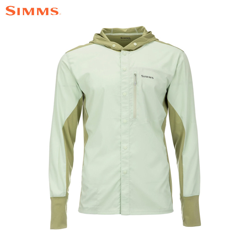 新款SIMMS夏季防晒服INTRUDER钓鱼服长袖连帽冰丝透气速干防晒衣