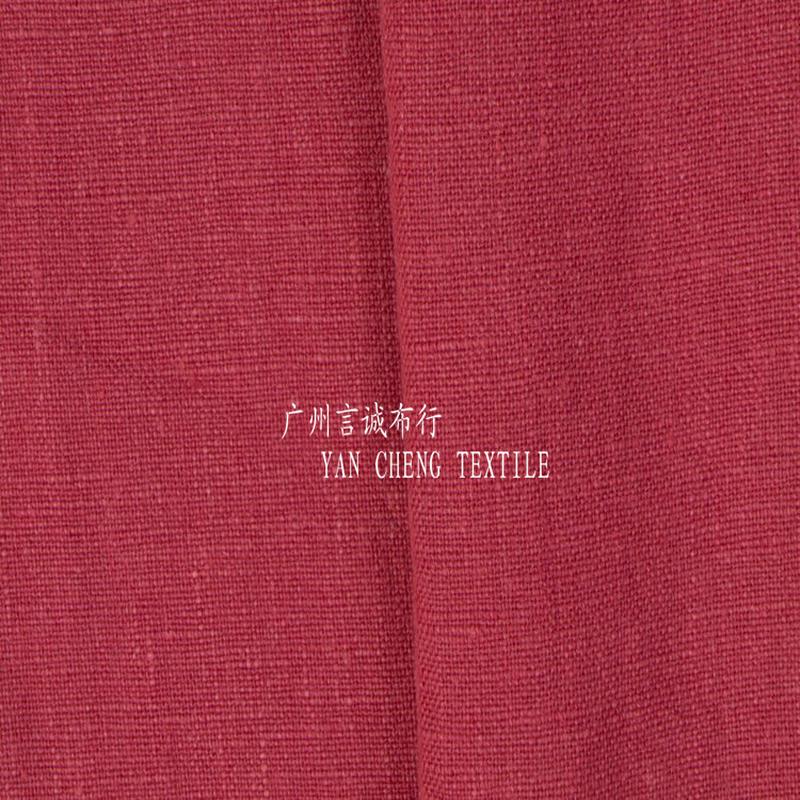 言诚布行-纯亚麻加厚洗水麻梭织平纹9支亚麻布秋冬亚麻洗水布