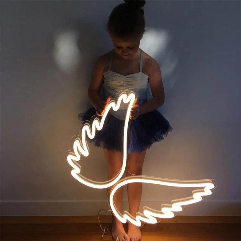 热销款批发广告牌/定制led霓虹灯天使翅膀-网红打卡装饰背景墙,文具电教/文化用品/商务用品,标志牌/提示牌/付款码,淘宝优惠券,粉丝福利购,淘宝优惠卷