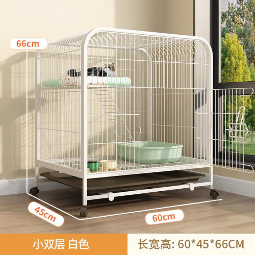 猫笼子家用室内猫咪别墅小户型新占地猫窝厕所防外溅猫厕一体雷不