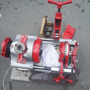 2寸镀锌管水管套丝机 M24电动开牙机 电动多功能圆钢套丝机