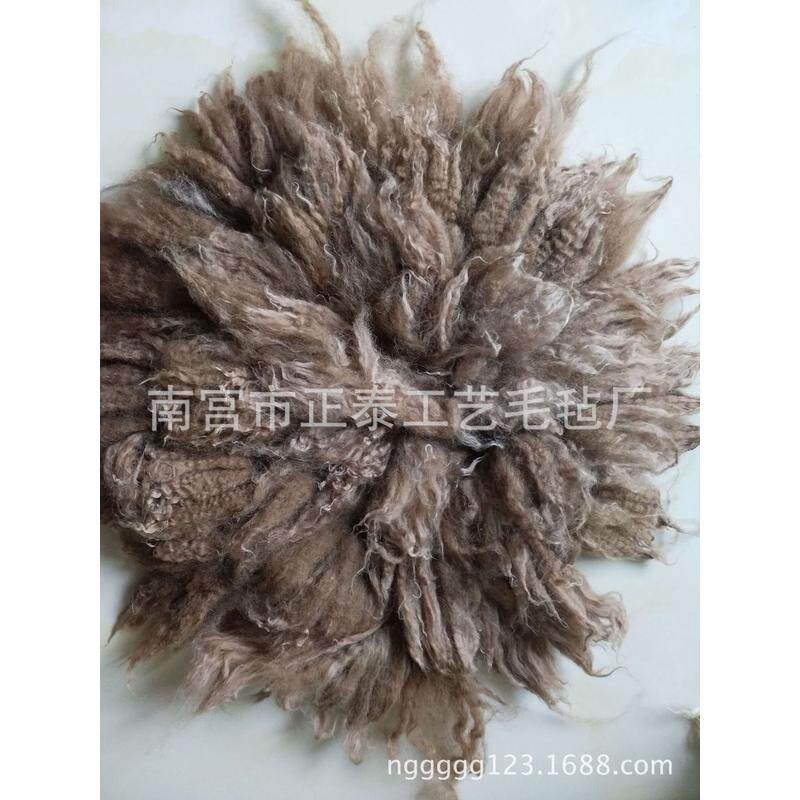 新生儿摄影卷毛毡羊毛毛毯垫宝宝拍照儿童拍摄铺垫小号30cm