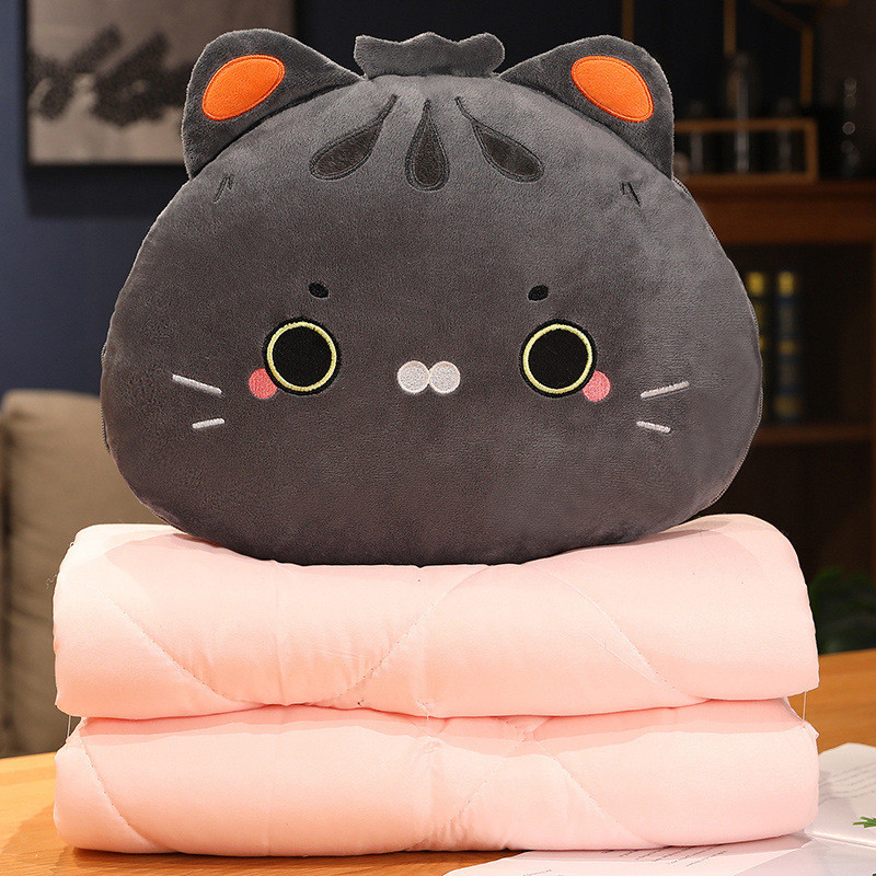 厂家直销抱枕空调被二合一可爱猫猫抱枕卡通午睡居家汽车抱枕