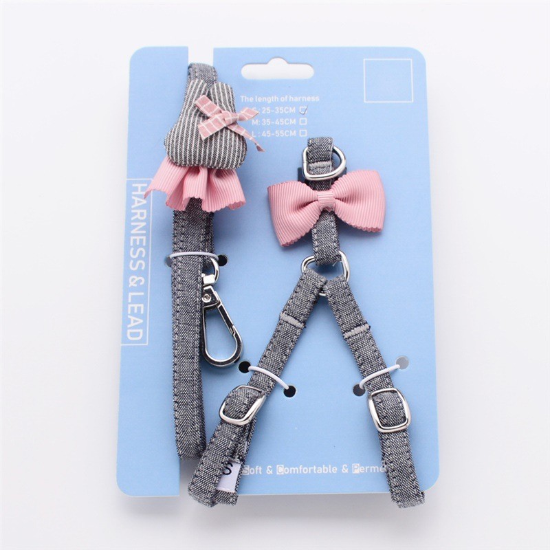 猫咪小狗狗1胸宠物超小型牵引绳遛狗幼犬斤泰迪绳子2背带遛约克夏