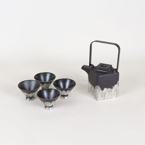 热销新中式饰品茶具套装摆件酒店博古架样板房间茶室茶桌组合软装