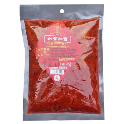 刘营红酱 三台特产辣椒酱 绵阳米粉炒料中餐火锅专用酱料调料500g