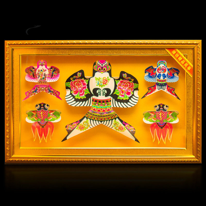 潍坊风筝礼盒 套五套八沙燕脸谱风筝 传统手工艺品 外事礼品 包邮,特色手工艺,风筝,淘宝优惠券,粉丝福利购,淘宝优惠卷