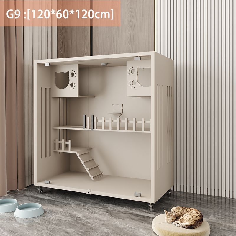 猫用品猫笼木质猫别墅超大猫柜猫屋子猫舍家用室内猫房子宠物柜子