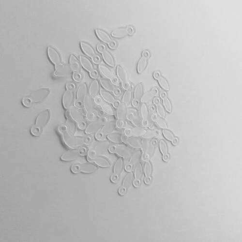 小号白色透明相框片瓜子背板压片瓜子钉6*16mm1万个/包