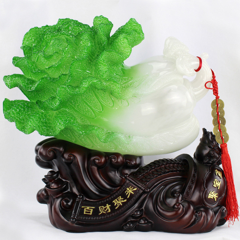 大德仁玉白菜摆件家居装饰工艺品摆设客厅办公室玄关开业礼品