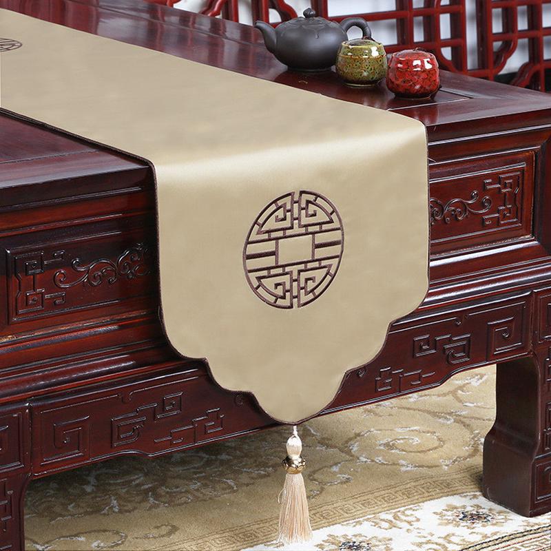 厂家直销中式茶几桌布餐桌桌旗禅意席现代简约电视柜盖布可定做