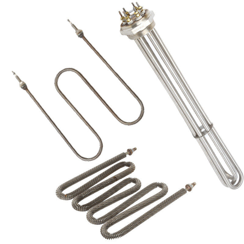 翅定制电加热棒非标片加热管锅炉导热油大功率发热管法兰加热管