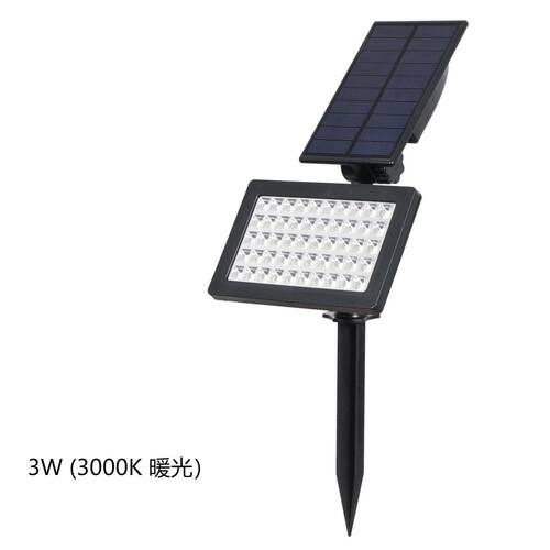 厂家太阳能庭院投光灯户外led地插花园草坪灯50珠高亮照明灯