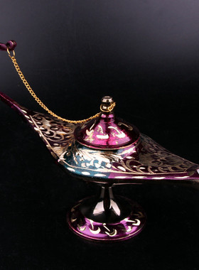 巴基斯坦手工铜器阿拉丁神灯摆件居家酒店玄关创意铜灯工艺品摆设