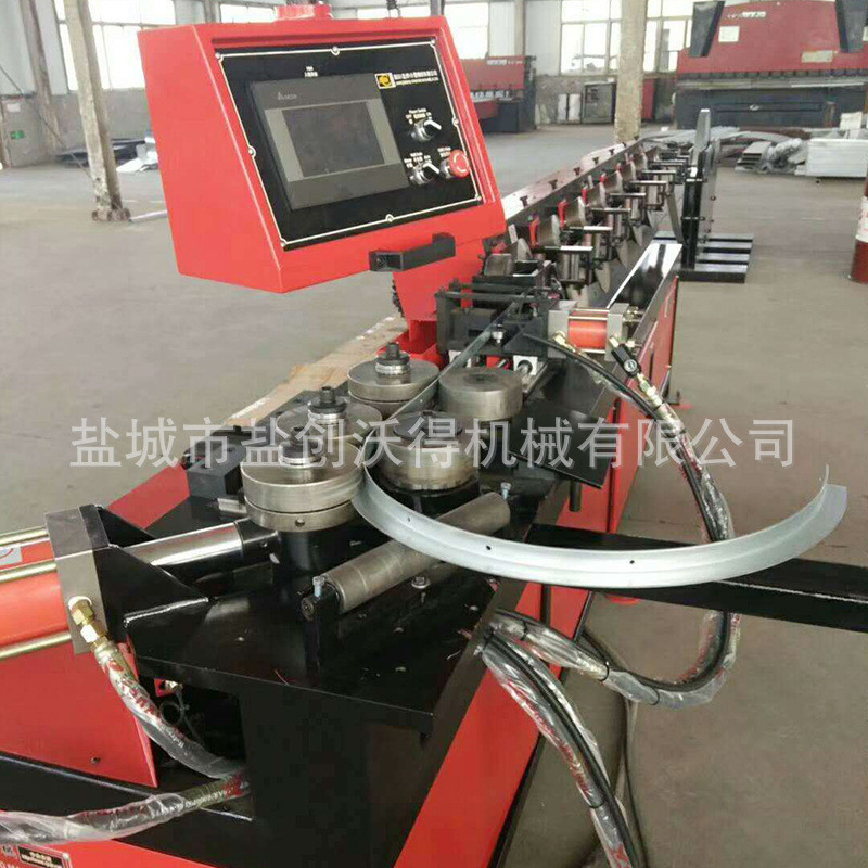 热销带钢法兰卷圆线全自动数控圆法兰成型机一次成型厂家直供