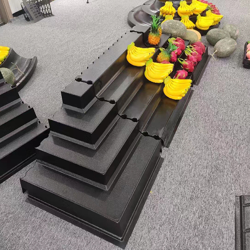 abs板厚片吸塑水果堆头吸塑加工塑料假底堆头果蔬假底堆头可定制