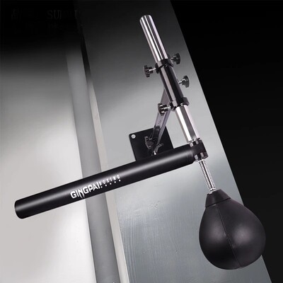 热销墙挂式拳击旋转棍靶壁挂可收起速度球灵敏闪避器材靶子沙袋训