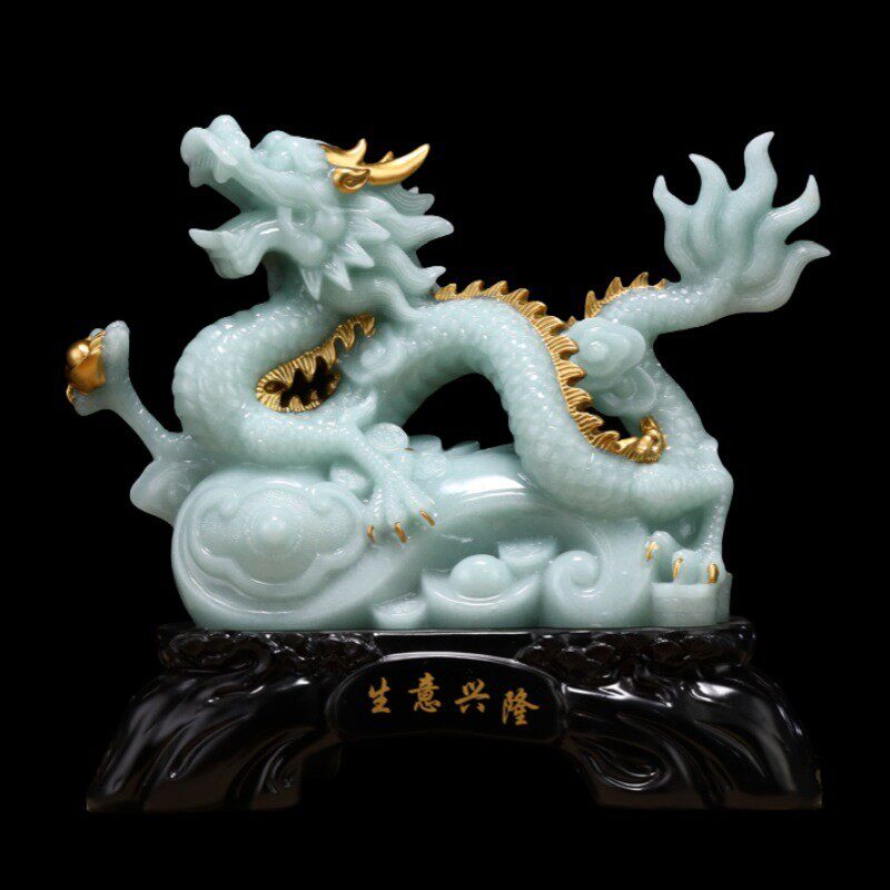汉批发龙摆件工艺品龙树脂厂家龙家居客厅装饰开业十二生肖龙礼品