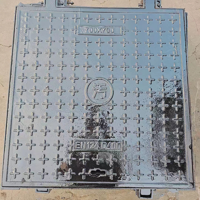 轻型做方井盖现货多多可按要求球墨铸铁400*600方井盖