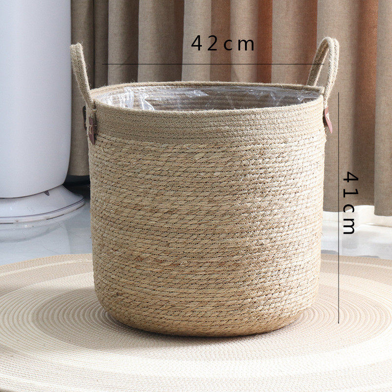 花篮藤编编织花盆草编新款盆栽大绿植大号套盆轻奢高档简约装饰篮,鲜花速递/花卉仿真/绿植园艺,多肉植物,淘宝优惠券,粉丝福利购,淘宝优惠卷