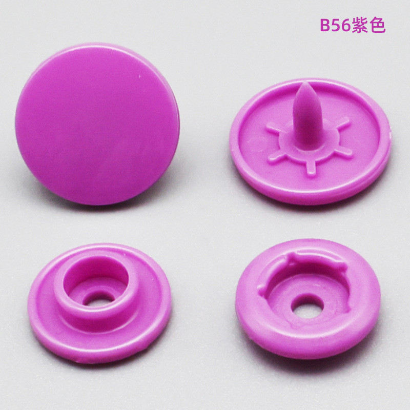 faa四合扣t3t5t8扣子暗扣按扣儿童衣服爬服塑料子母隐形彩色纽扣