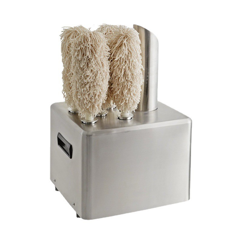 德造电动擦杯机商用酒吧玻璃杯红酒杯高脚杯机洗杯抛光清洁设备