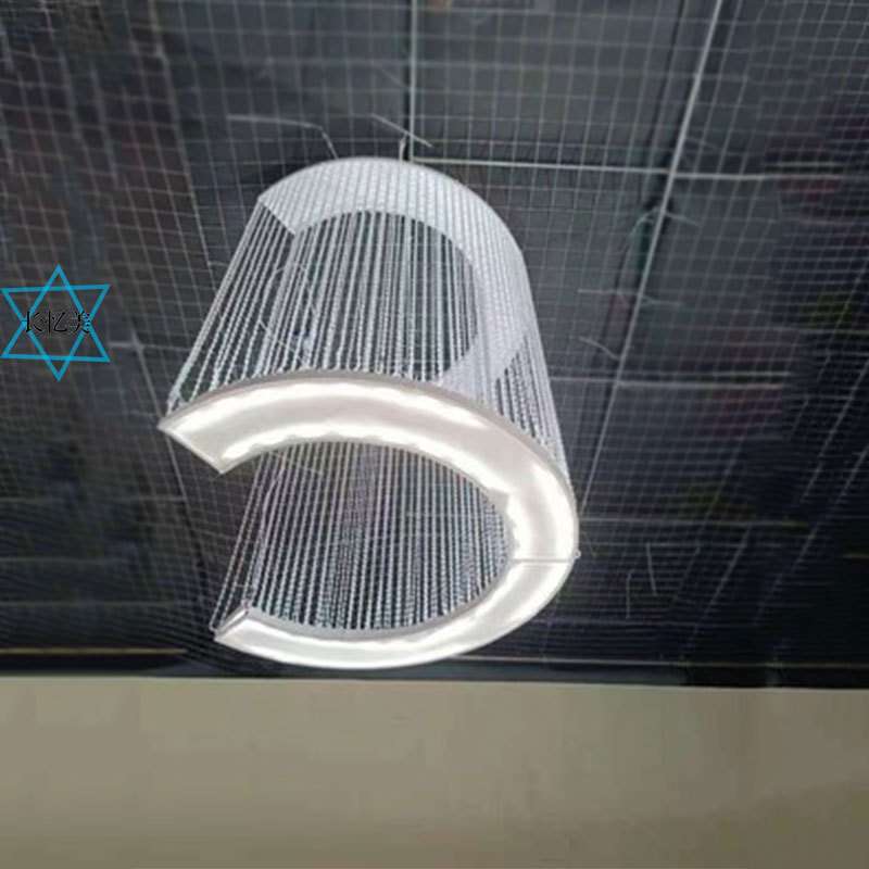 婚庆道具珠帘水晶吊灯装饰灯婚礼舞台灯饰吊顶装饰布置白色欧式