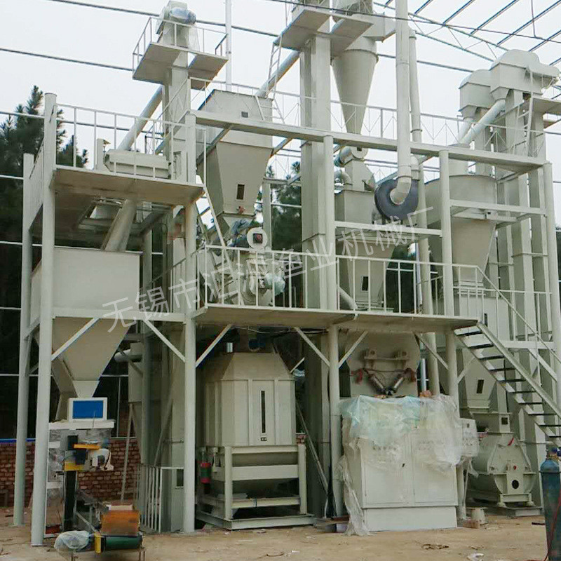 大型进料加工设备粉碎机有机肥自动猪饲料机组成套厂家供应