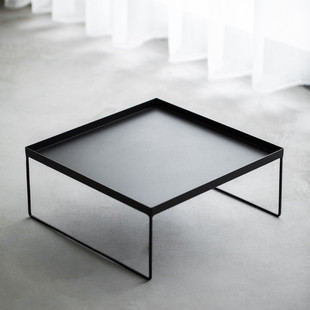 铁艺胡桃木小茶几茶盘茶具茶台茶台创意简约日式飘窗茶棚