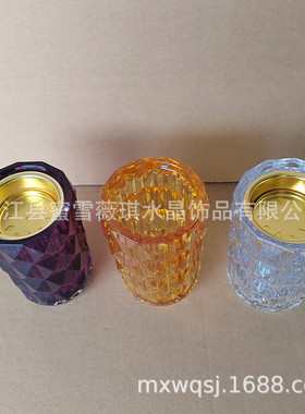 厂家直销现货供应欧式水晶家居摆件水晶花瓶中东礼品风格香炉