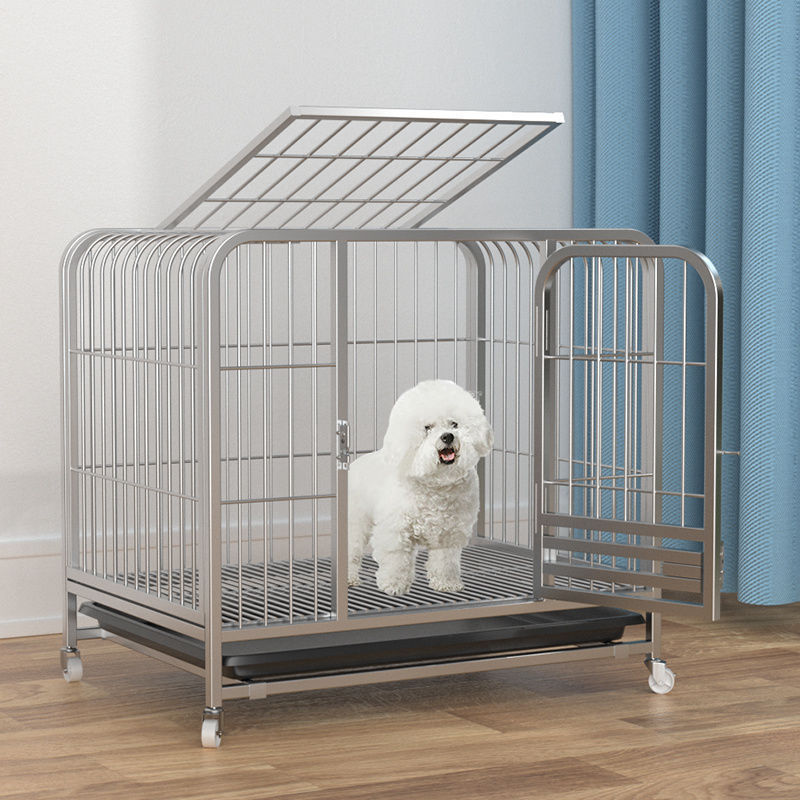 y2r狗笼带厕所大型犬中型犬狗笼子分离家用室内外金毛拉布拉多